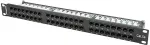LANBERG PATCH PANEL 48 PORTS 1U 19" CAT.5E UTP BLACK
