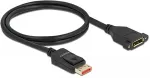 DeLOCK DisplayPort Verl&auml;ngerungskabel zum Einbau 8K 60 Hz 1 m
