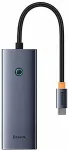 Baseus UltraJoy 5-Port Wired USB 3.2 Gen 1 (3.1 Gen 1) Type-C Grey