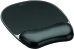 Fellowes CRYSTAL mouse and wrist pad gel, black