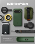SPIGEN &Uuml;mbris Nano Pop (MagFit), Google Pixel 11, roheline, Qi2/MagSafe &uuml;hilduv,