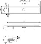 Tece DRAIN LINUS 15103070 70CM