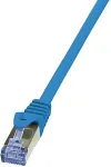 Logilink PrimeLine - Patch-Kabel - RJ-45 (M) bis RJ-45 (M) - 0.5 m - SFTP, PiMF - CAT 6a - halogenfrei, geformt, ohne Haken - Blau