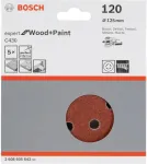Bosch Expert for Wood and Paint C430 - Schleifpapierset - f&uuml;r Holz, Farbe - 5 St&uuml;cke - 125 mm - rund - K&ouml;rnung: 120 (2608605643)