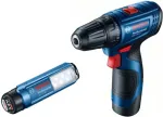 Bosch . GSR 120-LI 2x2,0Ah 30/14Nm SCREWDRIVER +GLI 12V-300 LAMP CASE