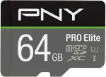 M&auml;lukaart PNY PRO Elite 64 GB MicroSDXC UHS-I Class 10