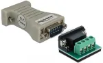 Delock Konverter 1 x Seriell RS-232 DB9 zu 1 x Seriell RS-485 mit ESD Schutz 15 kV &Uuml;berspannungsschutz 600 W
