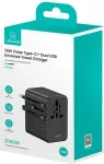 Usams Travel adaper 70W US/AU/EU/UK black