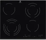 Pliidiplaat Electrolux EHF6343FOK Black Built-in 60 cm Ceramic 4 zone(s)