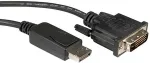 ROLINE DisplayPort Kabel DP ST - DVI ST schwarz 1m