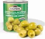 Salysol Rohelised oliivid , an&scaron;oovisega, 120g/50g