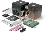 Stelio STSWL102GD LUSSO GEM AI Womens Smartwatch + YES Bracelet, Gold