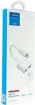 Joyroom adapter Lightning Lightning/ 3,5 mm mini pistik, 0,12 m, White (S-Y104)