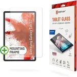 Displex Tablet Glass (9H) Samsung Tab S8/S9/S9FE/S10FE/S10 Lite Eco-Montagerahmen L-Form, unzerbrechlich, ultra-d&uuml;nn, unsichtbar