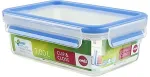 Emsa Clip & Close Frischhaltedose&nbsp;(transparent / blue, 1.0 liter, classical format)