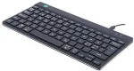 Klaviatuur R-GO TOOLS Ergonomic keyboard R-Go Compact Break, compact keyboard with break software, QWERTY (NORDIC), wired, black