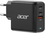 ACER 67W PD GaN Charger, 2 x USB C and 1 x USB A, EU Plug, 100W USB C cable, Retail Pack
