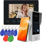 Eura Wideodomofon EURA VDP-90A3 DELTA+ Black 7", full hd, WiFi ,2 wejścia, szyfrator, czytnik zbliżeniowy, ahd, tuya