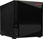 Asustor AS5404T NAS/storage server Intel&reg; Celeron&reg; N5105 4 GB DDR4 0 TB ADM Black