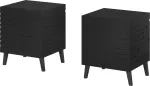 Cama MEBLE Cama bedside cabinet NOVA 44x40x52 mat black
