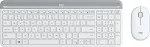 Klaviatuur Logitech Slim Wireless Combo MK470 - Tastatur-und-Maus-Set - kabellos - 2.4 GHz - Franz&ouml;sisch - Off-White