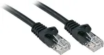 Lindy Basic - Patch-Kabel - RJ-45 (M) - bis - RJ-45 (M) - 10,0m - UTP - CAT 6 - gepresst, glatt - Schwarz (48197)