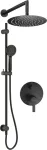 Deante Concealed shower set with rail - with overhead shower