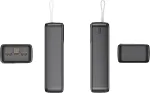 Tracer 47824 Prime-V3 30000mAh QC22.5W+PD20W Power Bank, Black
