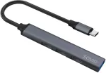 Savio AK-71 USB-C hub - 3 x USB-A 2.0, 1 x USB-A 3.0, 4-in-1, 5 Gbps