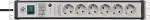 Brennenstuhl Premium-Line 6-way power strip, 19" format, black/light grey, 3 meters, 60,000A surge protection