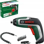 Noname Bosch Powertools cordless screwdriver IXO 7 Flexi set 3.6 volts (green/black, Li-ion battery 2.0 Ah, flexible extension 30cm)