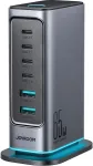 Joyroom mitmeporti laadija GaN kiire laadija C+C+C+C+U+U, 65W, PD 3.0, QC 4.0, PPS, Gray (JR-TCM02)