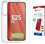 Displex Panzerglas + Handyh&uuml;lle f&uuml;r Samsung Galaxy S25 FE