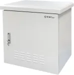 ALANTEC Zewnętrzna szafka rack IP55, wisząca 19" 6U 600x450, 4 belki nośne, 4 przepusty kablowe, kolor szary