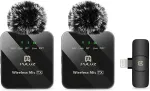 NONAME Wireless Lavalier Dual Microphone for iPhone / iPad, 8-Pin Receiver