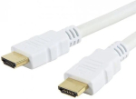 TECHLY HDMI High Speed mit Ethernet Kabel A/A/M/M 5m wei&szlig;
