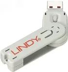 LINDY Schl&uuml;ssel f&uuml;r USB Port Schloss wei&szlig;