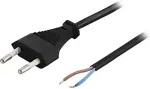 DELTACO seadme kaabel, maandatud, CEE 7/16 avatud ots, 2,5 A / 250 V, 2