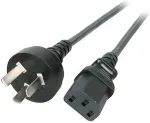EFB Netzleitung China - C13 180&deg;, schwarz, 1.8 m, 3 x 0.75m