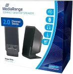MediaRange Aktivbox Compact Desktop Speaker USB 2.0 black