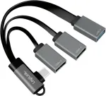 Logilink USB-HUB 3-Port,2xUSB2.0AF + 1xUSB3.0AF,gewink.Steck