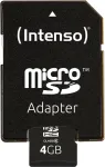 M&auml;lukaart Intenso SD MicroSD Card 4GB Class10 inkl. SD Adapter