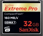 M&auml;lukaart Sandisk Extreme Pro CompactFlash-kort 32GB 160MB/s