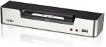 Aten 2-Port USB DVI Dual-View KVM Switch with Audio & USB 2.0 Hub (KVM cables included)