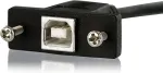 StarTech.com USBPNLBFBM3, 2.0, USB B, USB B, Black
