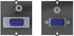 Bachmann Custom module - Modulares Faceplate-Snap-In - HD-15, Mini-Phone Stereo 3,5 mm - Schwarz (917.045)