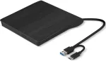 C-TECH External DVD burner DVD-USB-AC, USB 2.0, USB A/Type C