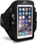 Armpocket Spordikott k&auml;ele, i-30, Apple iPhone 12 mini / 13 mini / 5 / SE / 6 / 7 / 8 / SE (2020/2022), M suurusega rihm, must,