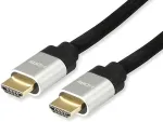 EQUIP HDMI UHS E.Gewebe 2.1 A-A St/St 10.0m 8K60Hz HDR sw