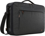 Case Logic | Era Hybrid Briefcase | Fits up to size 15.6 " | Messenger - Briefcase/Backpack | Shoulder strap | Obsidian